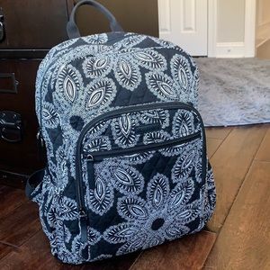 Vera Bradley Black and White Large BackPack/BookBag